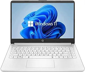 HP 14" HD Laptop, Windows 11, Intel 64GB SSD (77,200 pts)