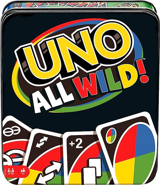 UNO All Wild Card Game for Family Night, Travel Game (4,400 pts)